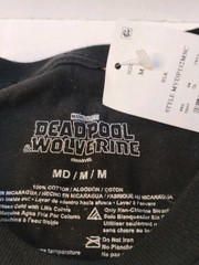 Deadpool & Wolverine Best Friends Mens Black Crewneck T-Shirt Med NWT