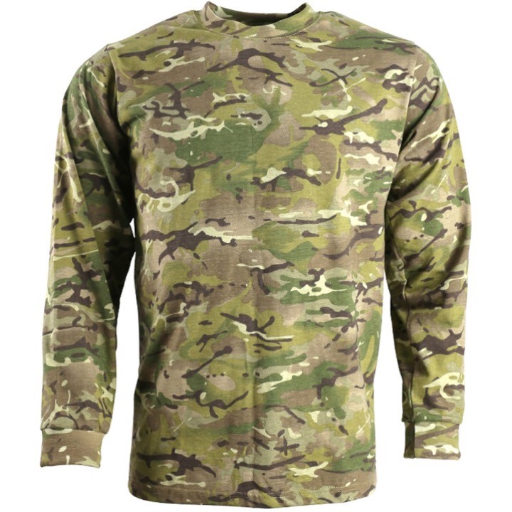 Mens Army Shirt Long Sleeve T-Shirt S-3XL MTP BTP Camouflage Combat Top Camo gallery
