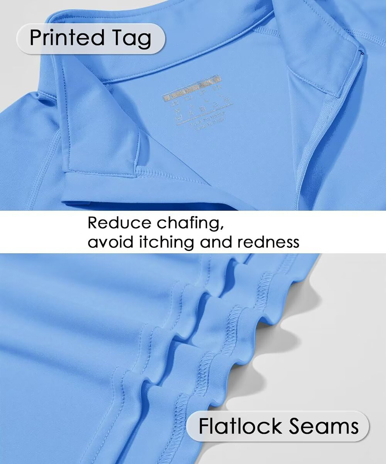 Mens UPF50+ Long Sleeve T-Shirts 1/4 Zip Up Quick Drying Sun Shirts Fishing Tops gallery