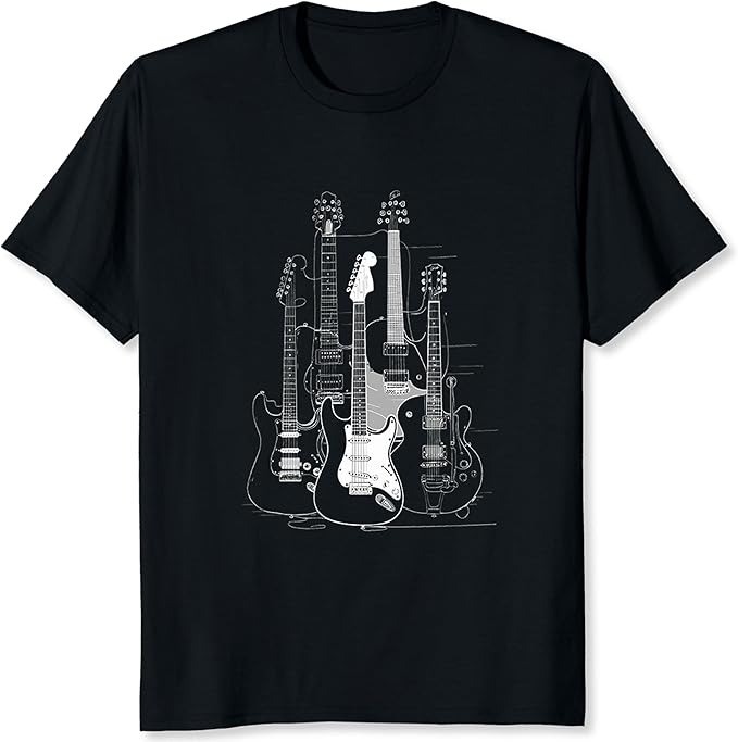 Guitar Shirt for Men Music Shirt for Guitar Players and Music Lovers Band - H092 gallery