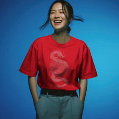 Binary Code Dragon Dragon Cyberpunk Hacker Japan Nerd Geek T-Shirt