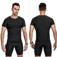 Men’s Compression Shirts 3/5 Pack, Short Sleeve Athletic Compression Tops Coo…