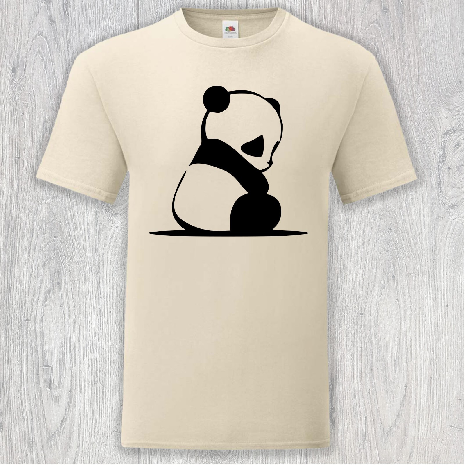 Cuddly Panda Cartoon Style Hand Printed T-Shirt Gift Size S - 3XL gallery