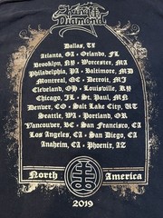 King Diamond Official Merchandise North American Tour 2019 (100% Pure Evil) L