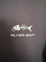 Silver Bait Bubba’s Fish Fry Bradenton FL Fishing T-Shirt Mens Medium Navy