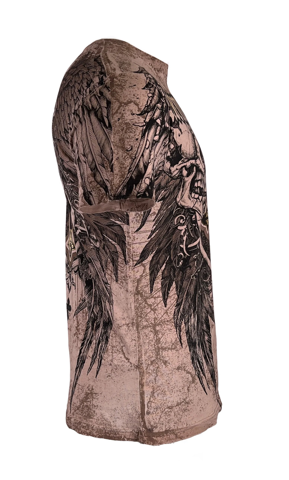Xtreme Couture By Affliction Men's T-Shirt INHUMAN SKULLS Biker Sand S-5XL gallery