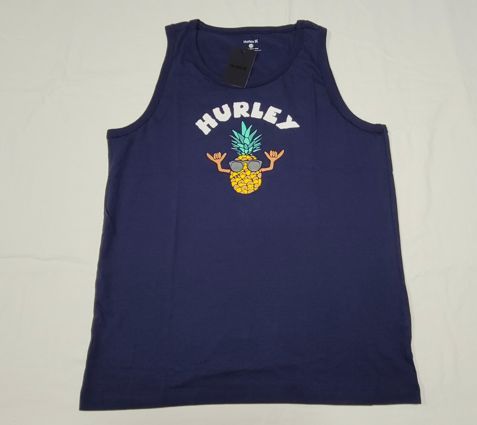 Hurley Men's Favorite fruit Bros Jersey graphic tank-top Obsidian gallery