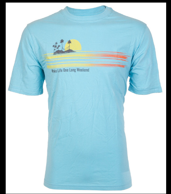 $45 TOMMY BAHAMA Sky Blue LONG WEEKEND Relaxed Fit Short Sleeve T-shirt NWT gallery