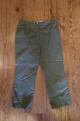 WOMENS MICHAEL KORS OLIVE GREEN CROPPED PANTS 4 *