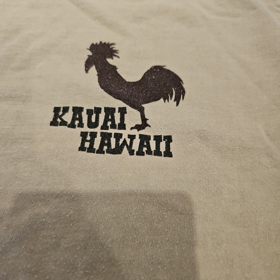 Crazy Shirts Kauai Hawaii Cranky Rooster T-shirt Tan Sz L 100% Combed Cotton EUC gallery
