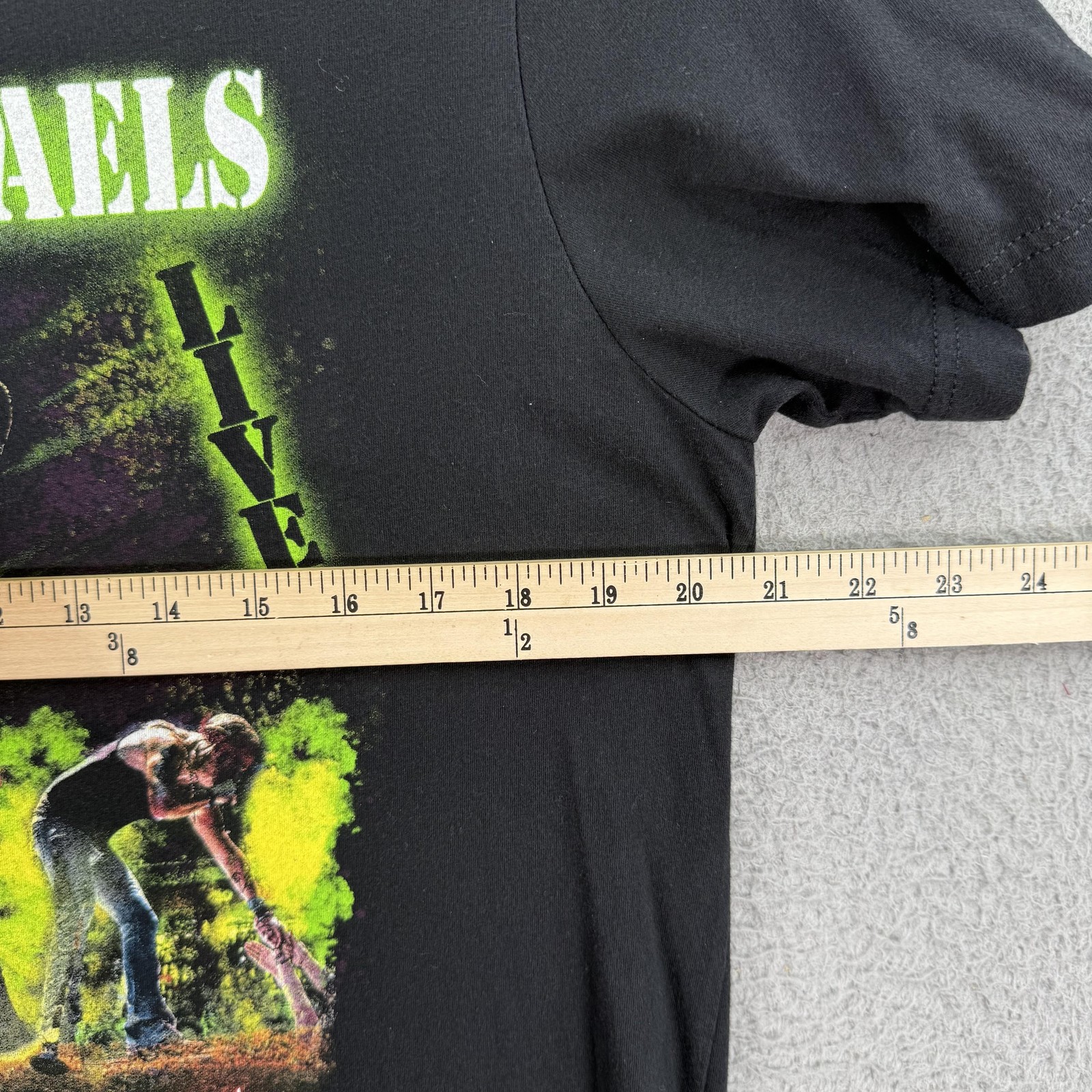 Bret Michaels Shirt Adult Large Black 100% Live Concert Graphic Tee Poison Band gallery