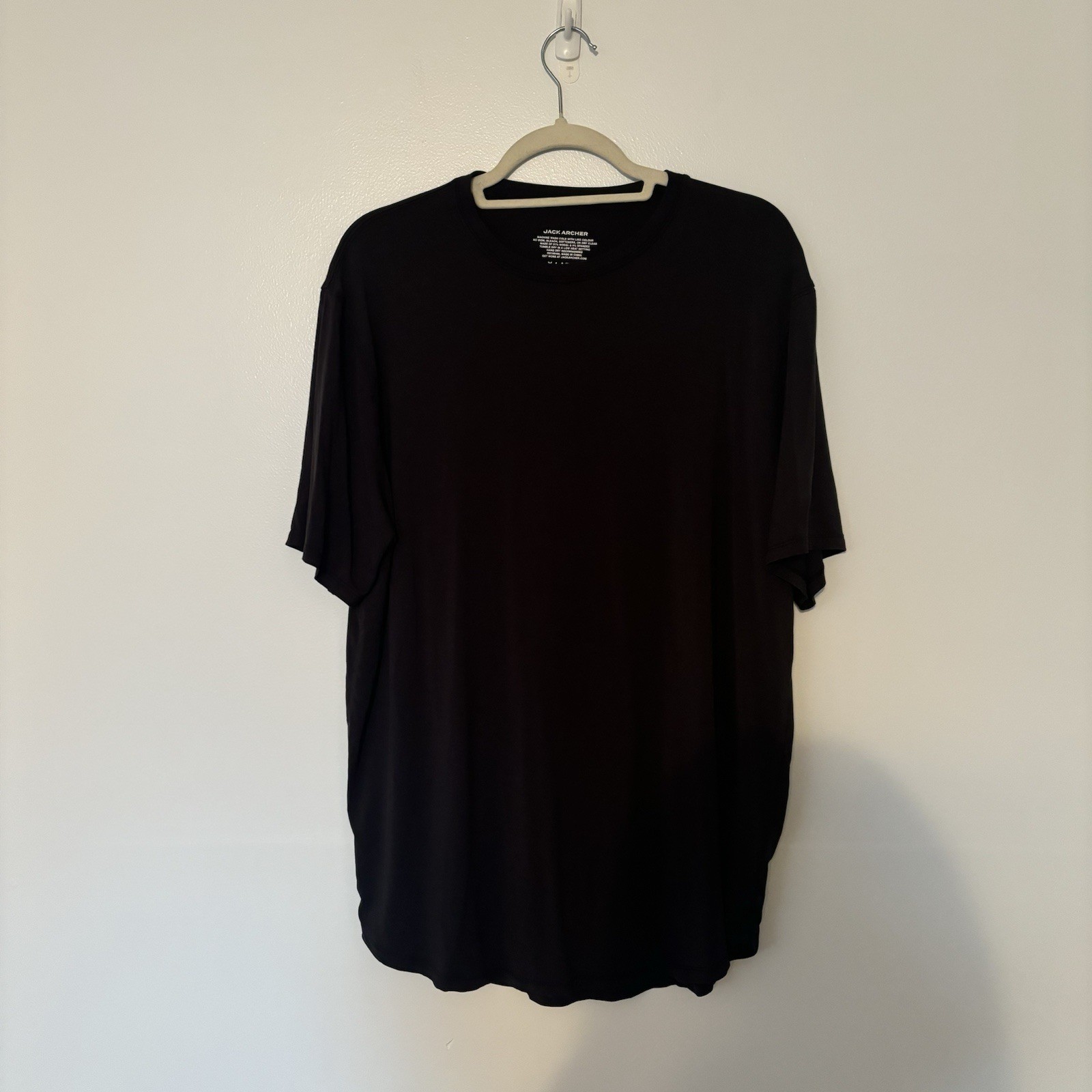 Jack Archer Anytime Tee Black Size XL Men’s Modal Blend Soft Fabric Stretch gallery