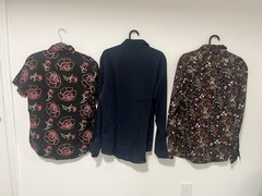 Bundle of 6 Unisex button downs and shirts-Med Slim Fit Designer Names!
