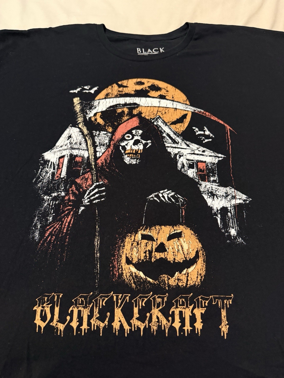 Black Craft Cult IV Graphic Black Tee T-Shirt Men's Size XL Short Sleeve gallery