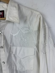 Rock & Roll Cowboy Western Pearl Snap Dress Shirt Cowboy Rancher Rodeo Size 2XL