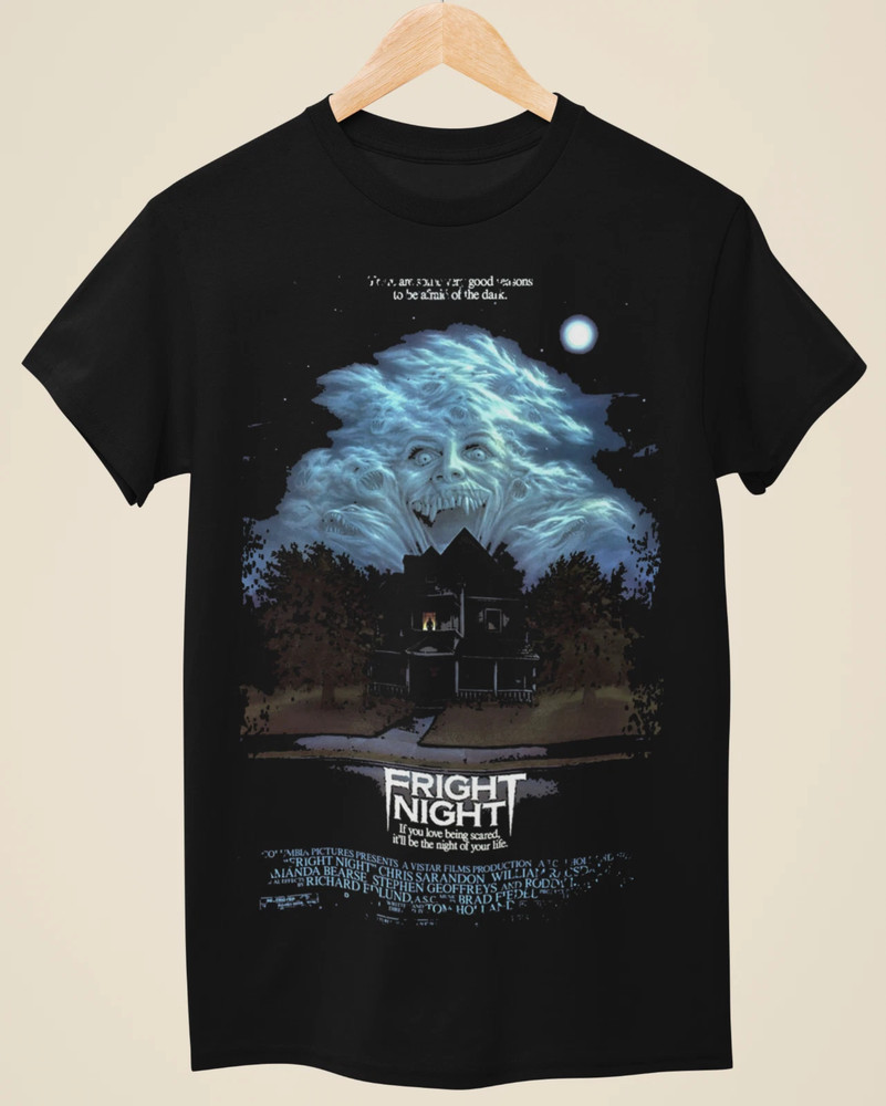 Fright Night – Movie Poster Inspired Unisex Black T-Shirt