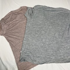 7 Diamonds Core Crew Men 2 Pack Micro Stripe Performance T-Shirt Grey Pink Large