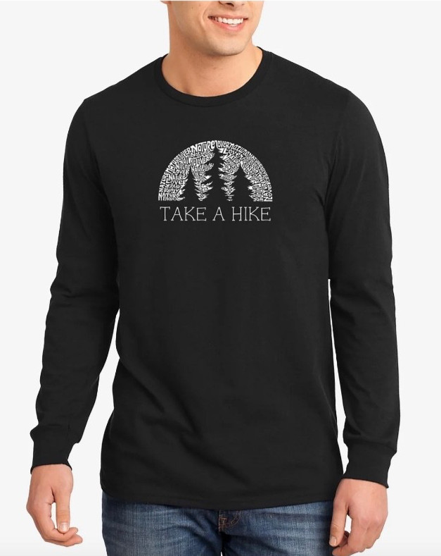 Port & Company LA Pop Art Men's Nature Lover Word Art Long Sleeves T-shirt - L gallery