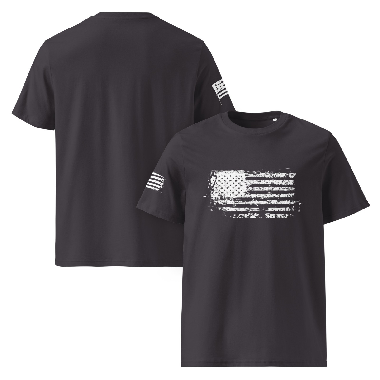 USA Distressed Flag T Shirt American Patriotic Tee white flag gallery