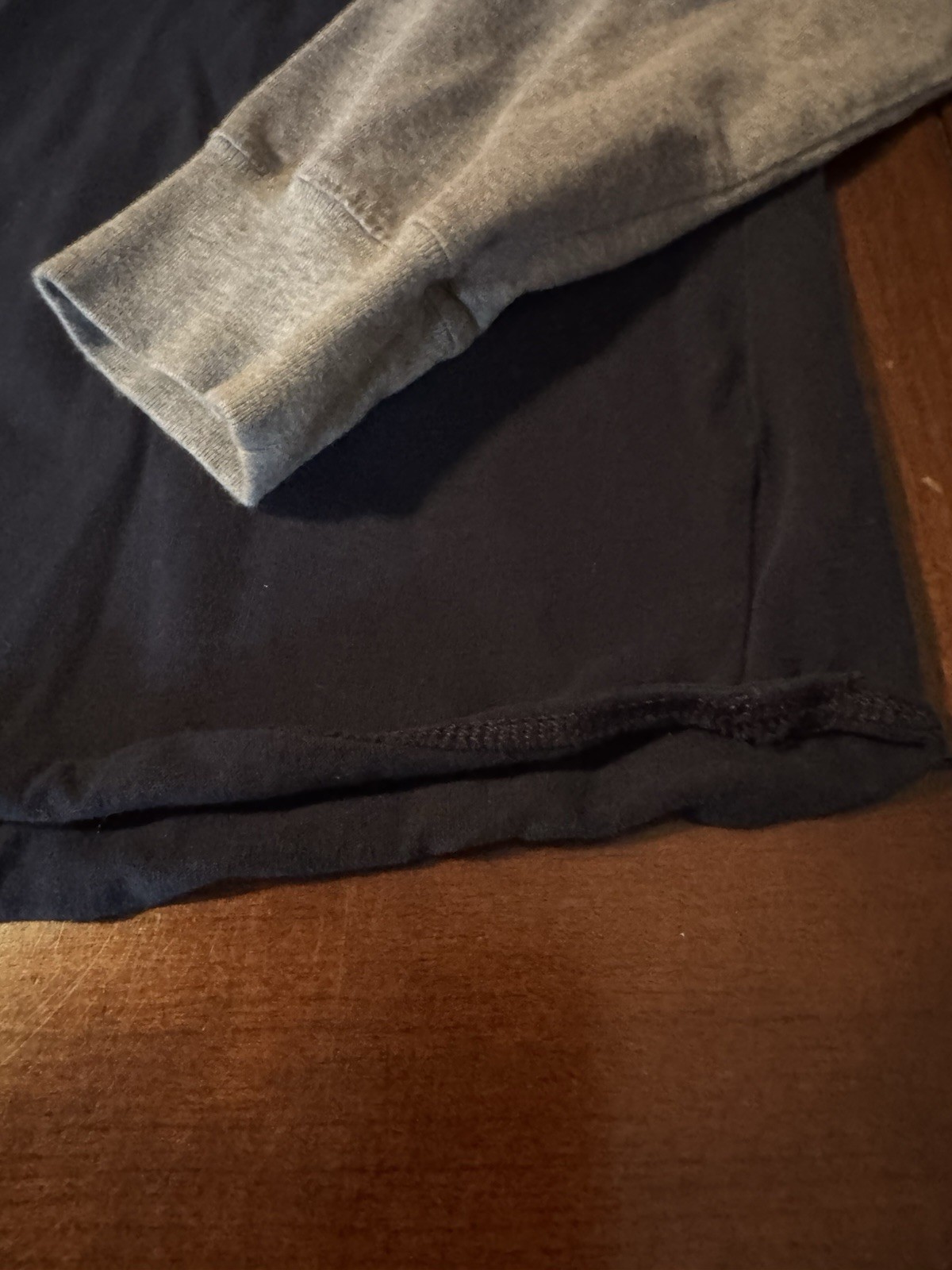 Vintage 2003 GAP Rugby T-shirt XL Navy Gray 26 Patch Raglan Americana Blokecore gallery