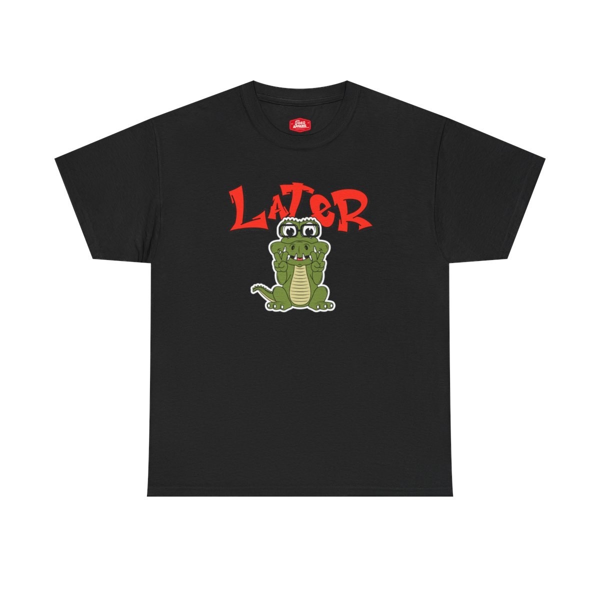 T-Shirt — ‘Later’ Cute Cartoon Alligator Graphic Tee