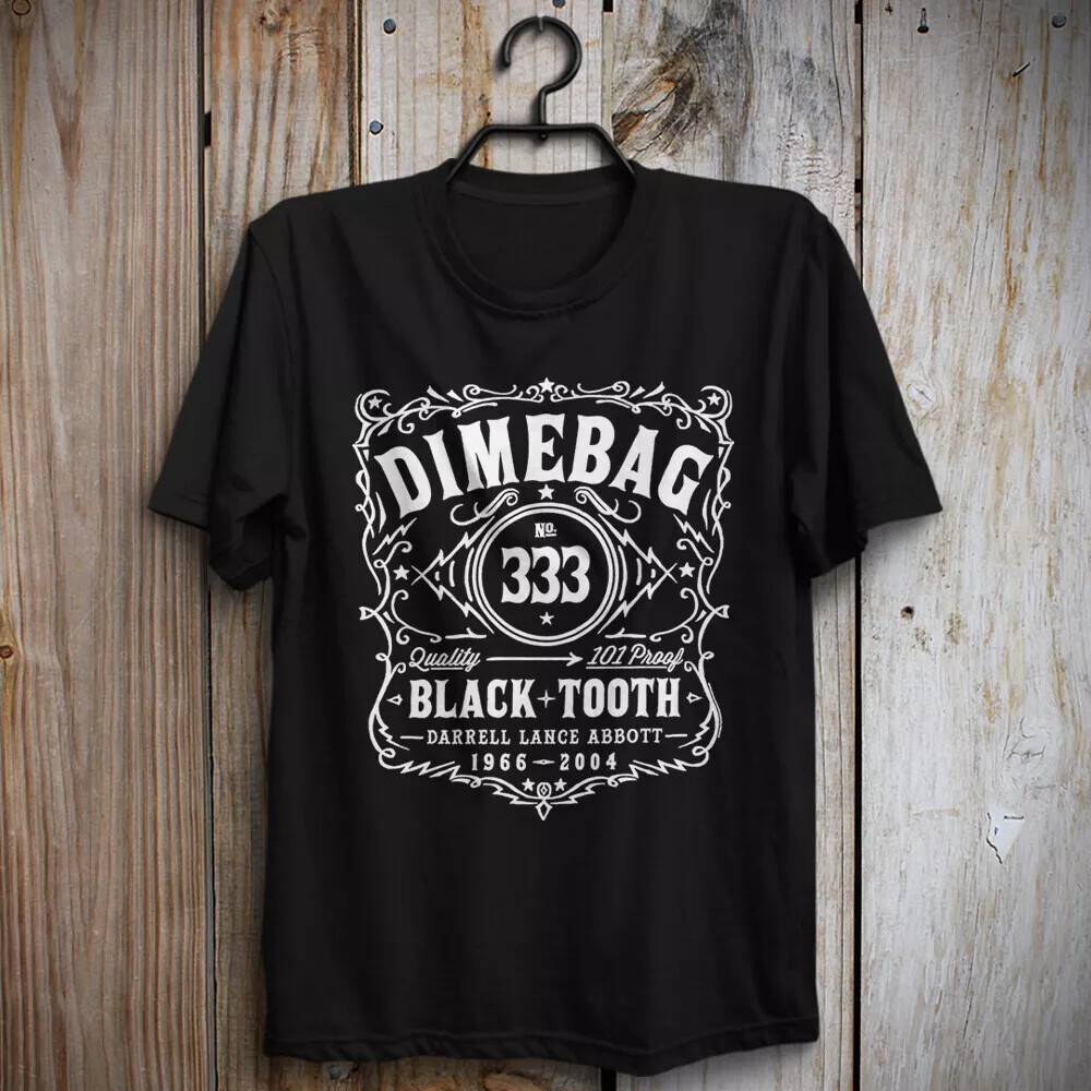 Dimebag T-Shirt Black Tooth Grin Official Truth 101 Proof Darrell Lance Abbot…