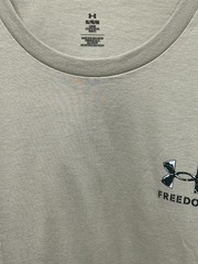 Under Armour Freedom Snake Knife Tee Shirt Mens XL Desert Sand Tactical Graphic