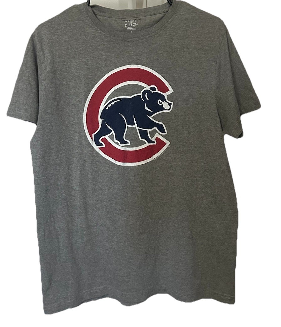 Chicago Cubs “Heritage” Men’s L Gray Distressed Walking Clark the Cub