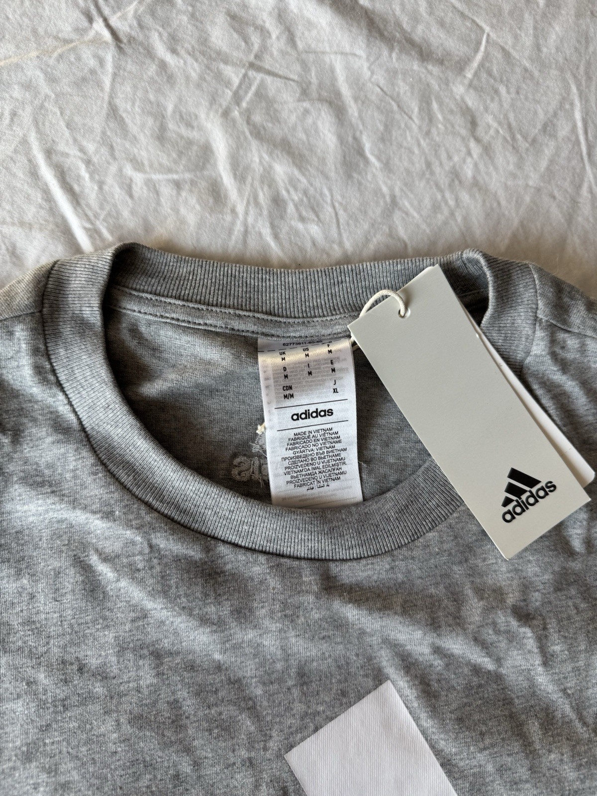 Gray Men’s Adidas T-shirt In A Size M New with Tags 100% Cotton gallery