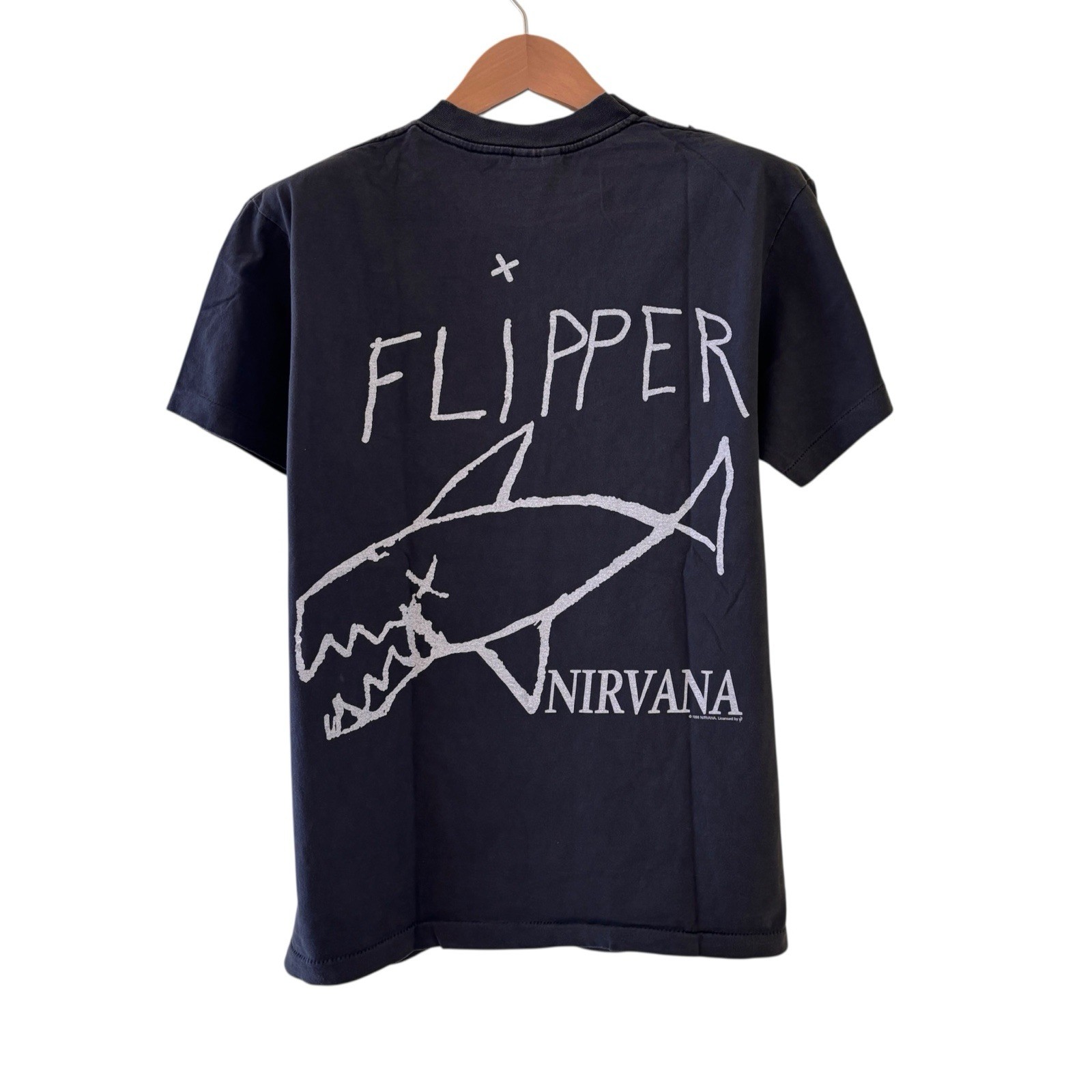 1998 Nirvana Kurt Cobain Flipper Concert Shirt Vintage Rare REPRINT Size Large gallery