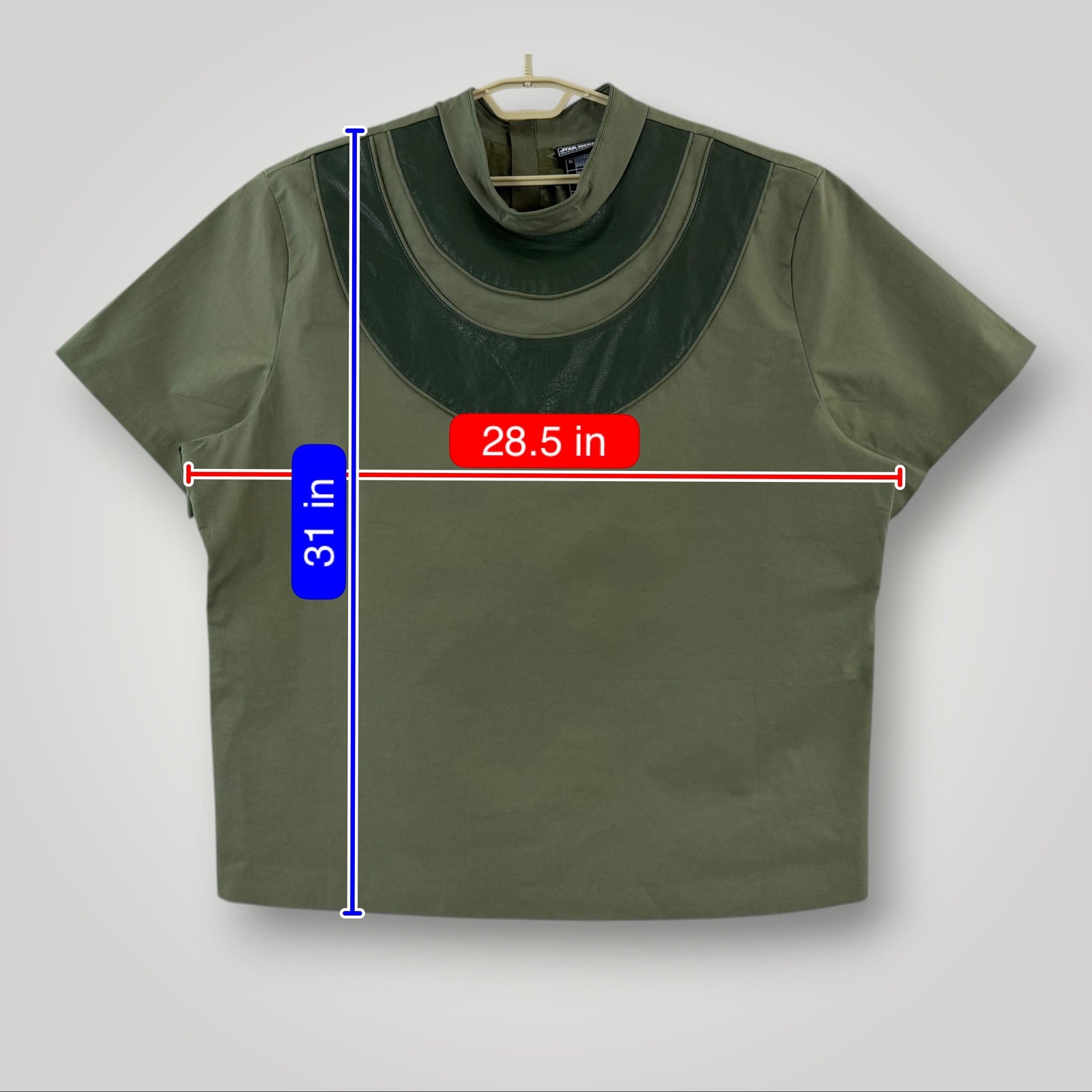 Star Wars Galactic Starcruiser Shirt Mens 3XL Green Senator Bail Tunic Cosplay gallery