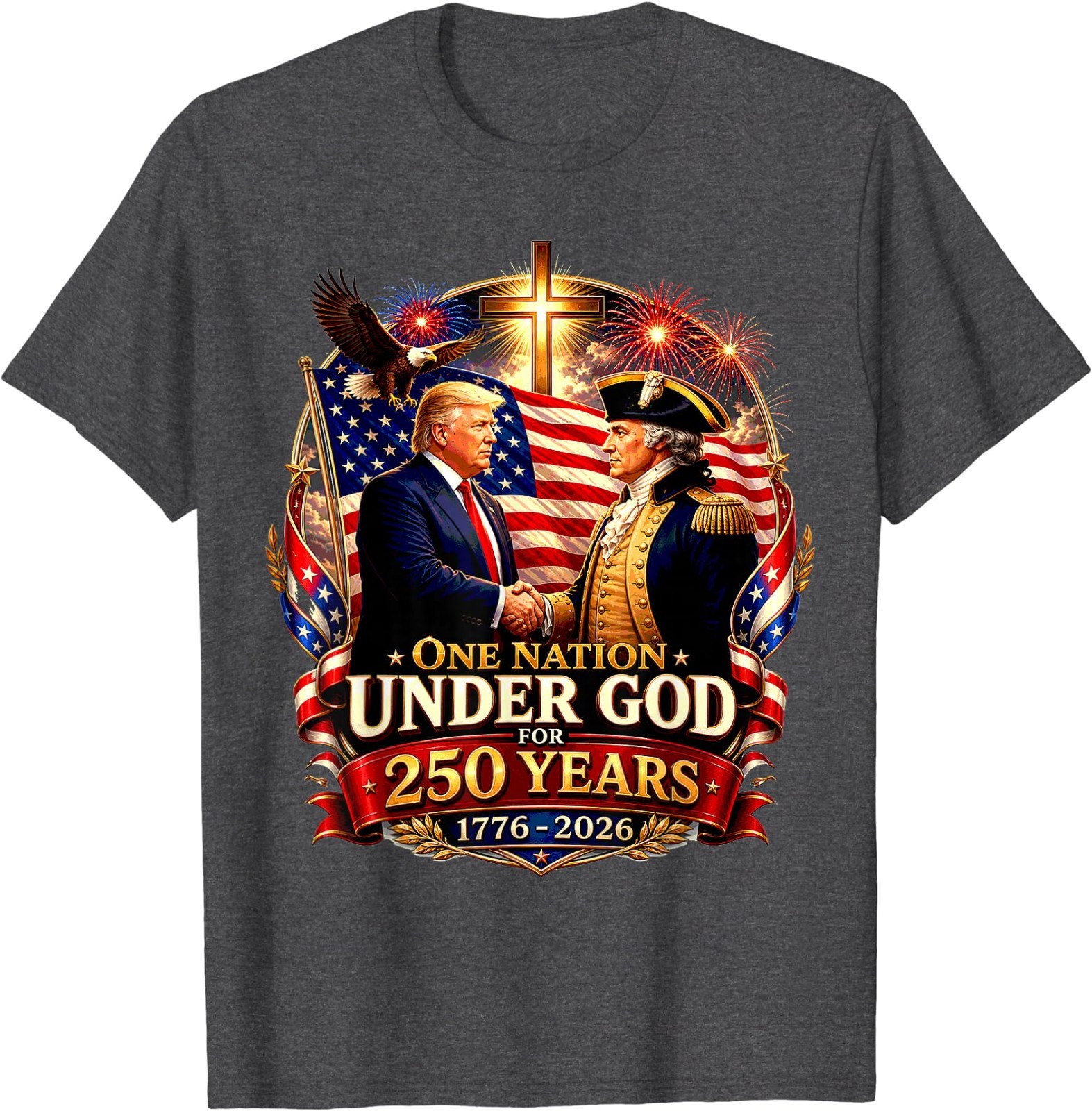 250 Years America Anniversary 250th Trump Washington T-Shirt gallery