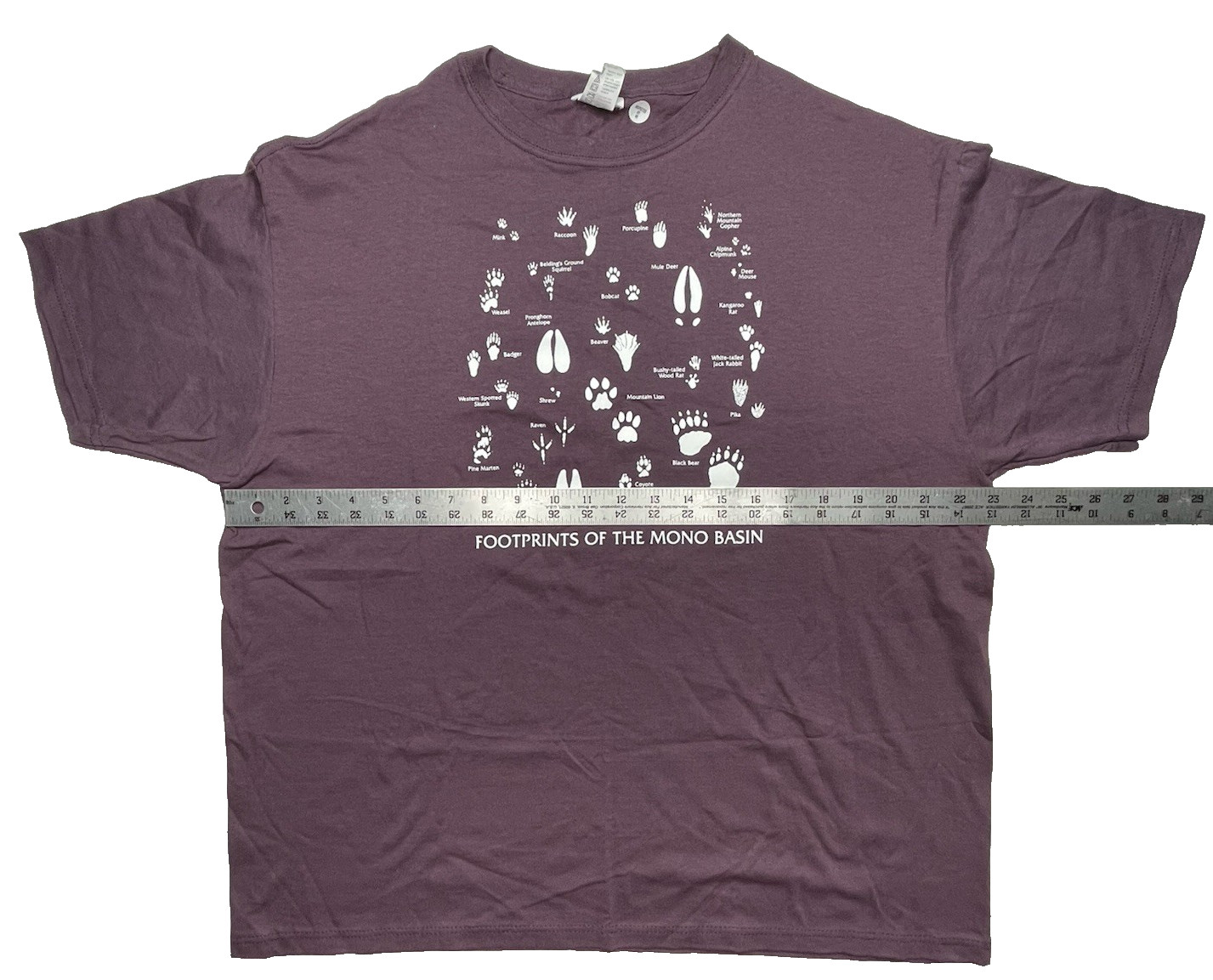 Liberty Graphics Plum Footprints Of The Mono Basin Glow In The Dark T-Shirt NWT gallery