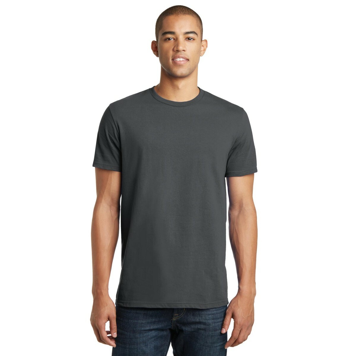 Bulk Lot District DT5000 Men T-Shirt Cotton Plain Short Sleeves (Pack of 10) gallery