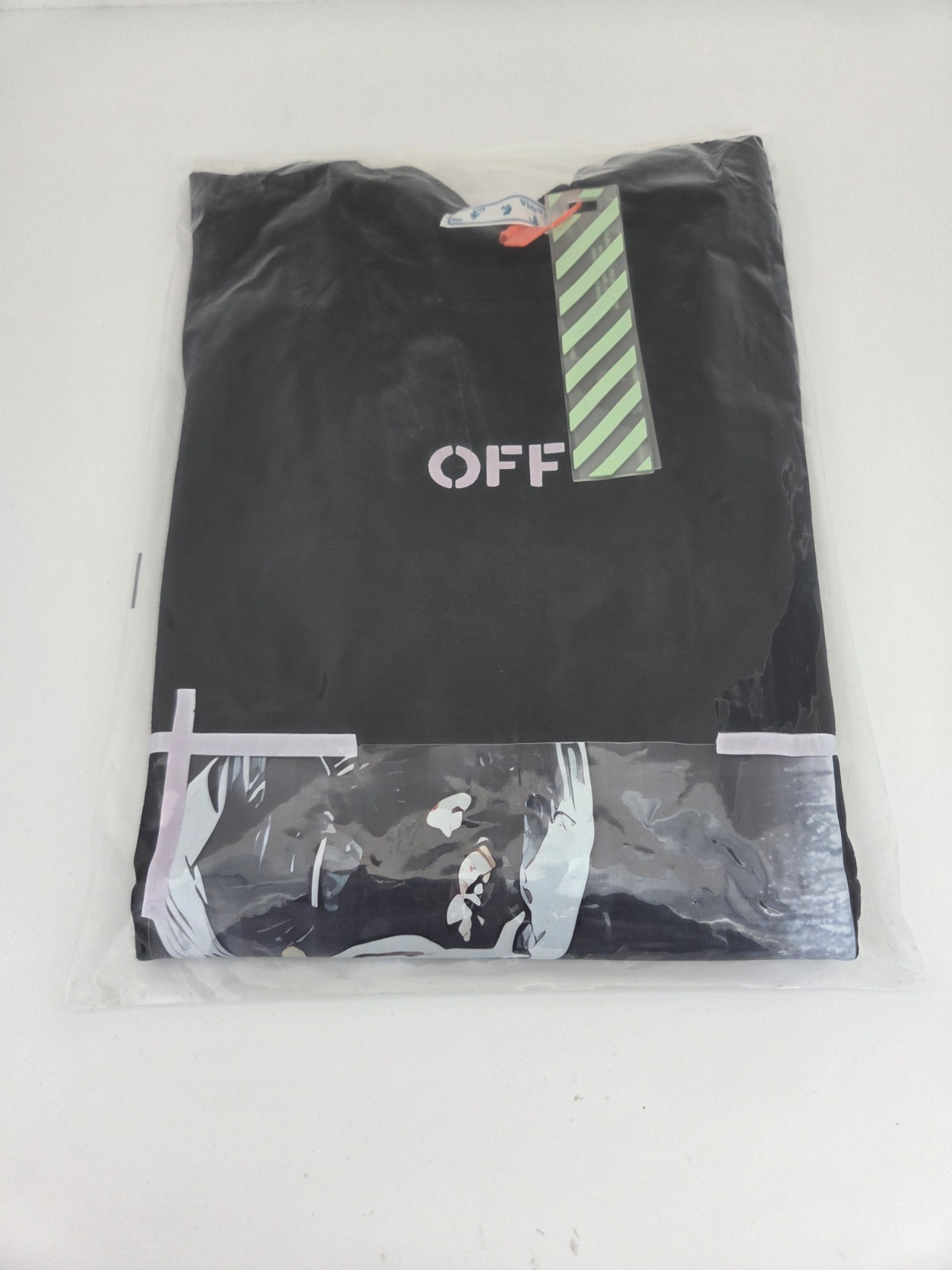 Off Wht Angel Arrow Logo Black Purpe T-Shirt Regular Fit S/M/L/XL T31 gallery