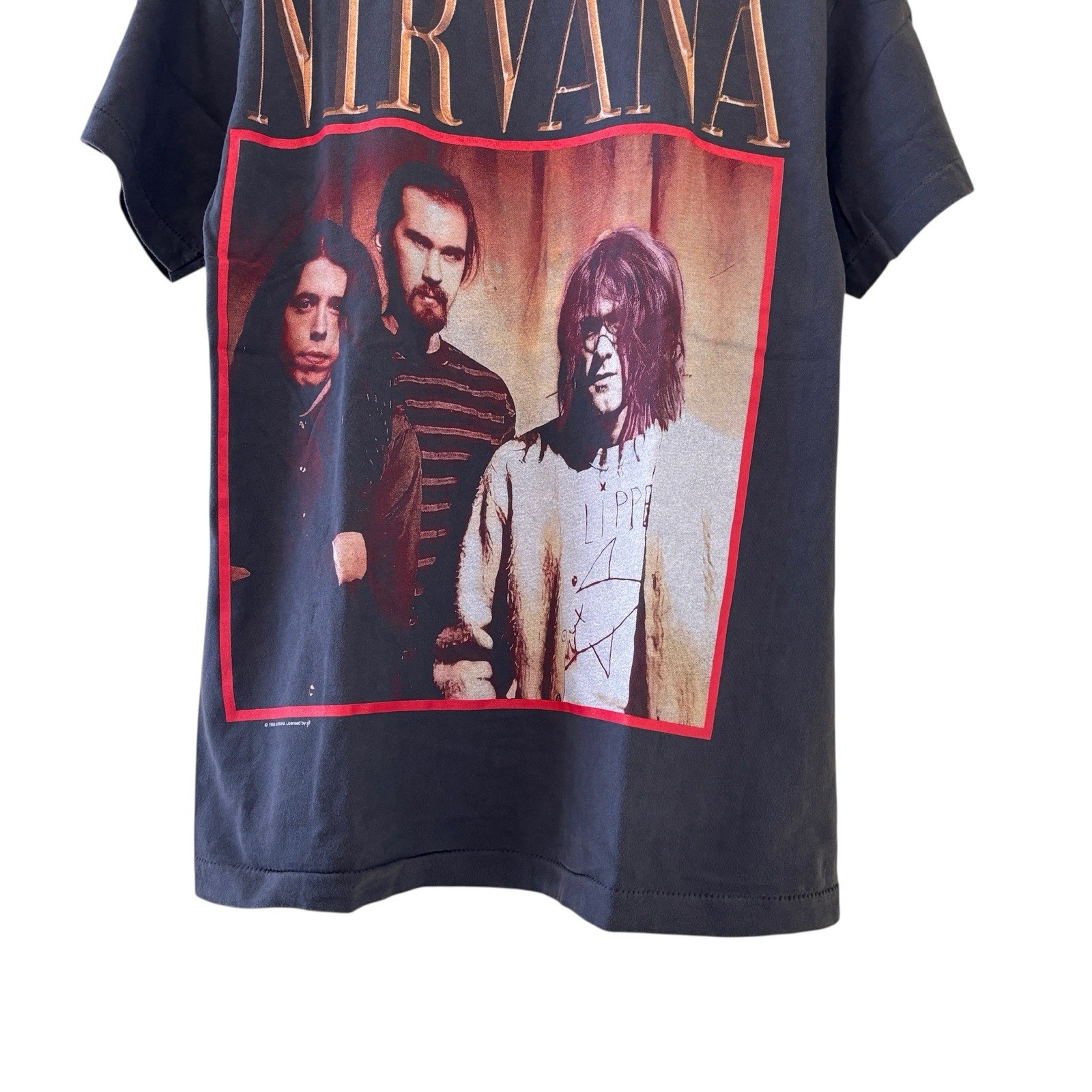 1998 Nirvana Kurt Cobain Flipper Concert Shirt Vintage Rare REPRINT Size Large gallery