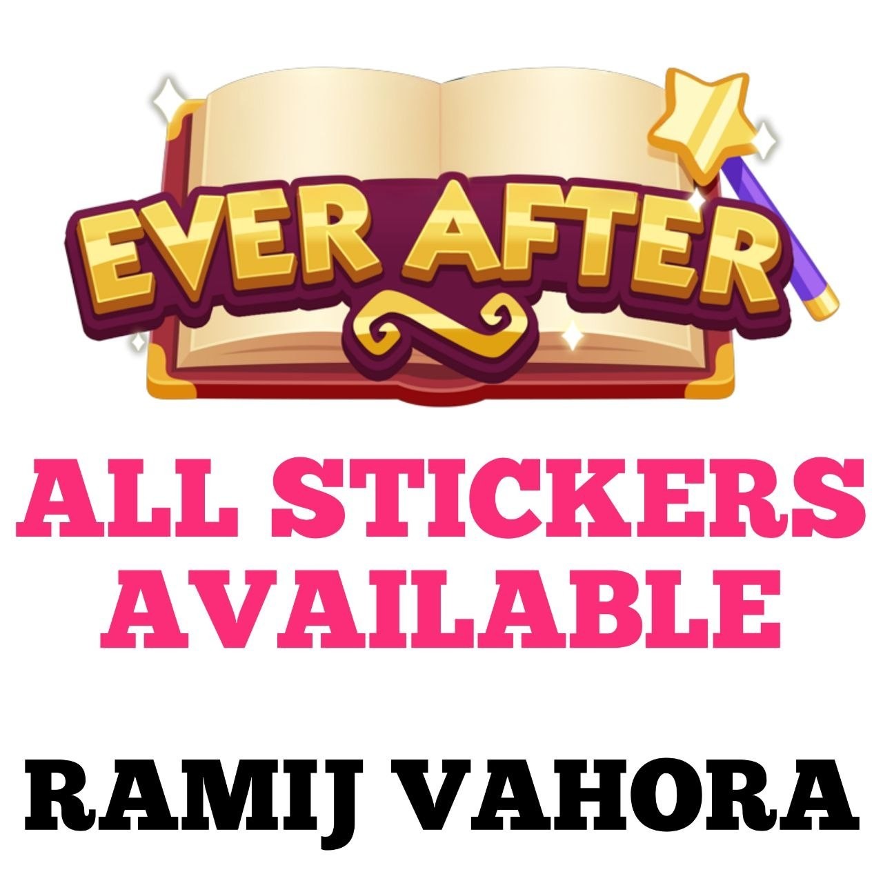 ALL STICKERS AVAILABLE (1-2-3-4-5-6⭐) (SUPERFAST SEND) EVER AFTER GO ALBUM