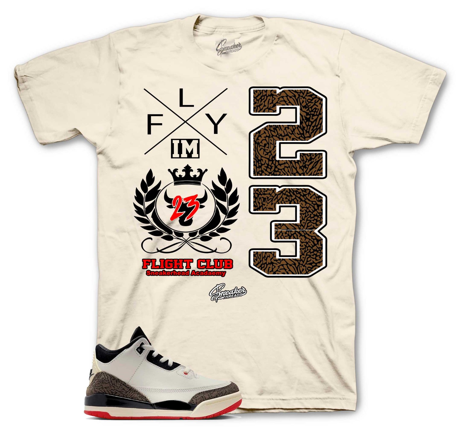 Shirt To Match Jordan 3 World's Best Dad Retro 3s Shoes - Crest Sneaker Tee gallery