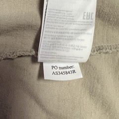 AllSaints Brace SS Crew Men’s Regular Fit Logo Embroidered Tee Medium HOLES