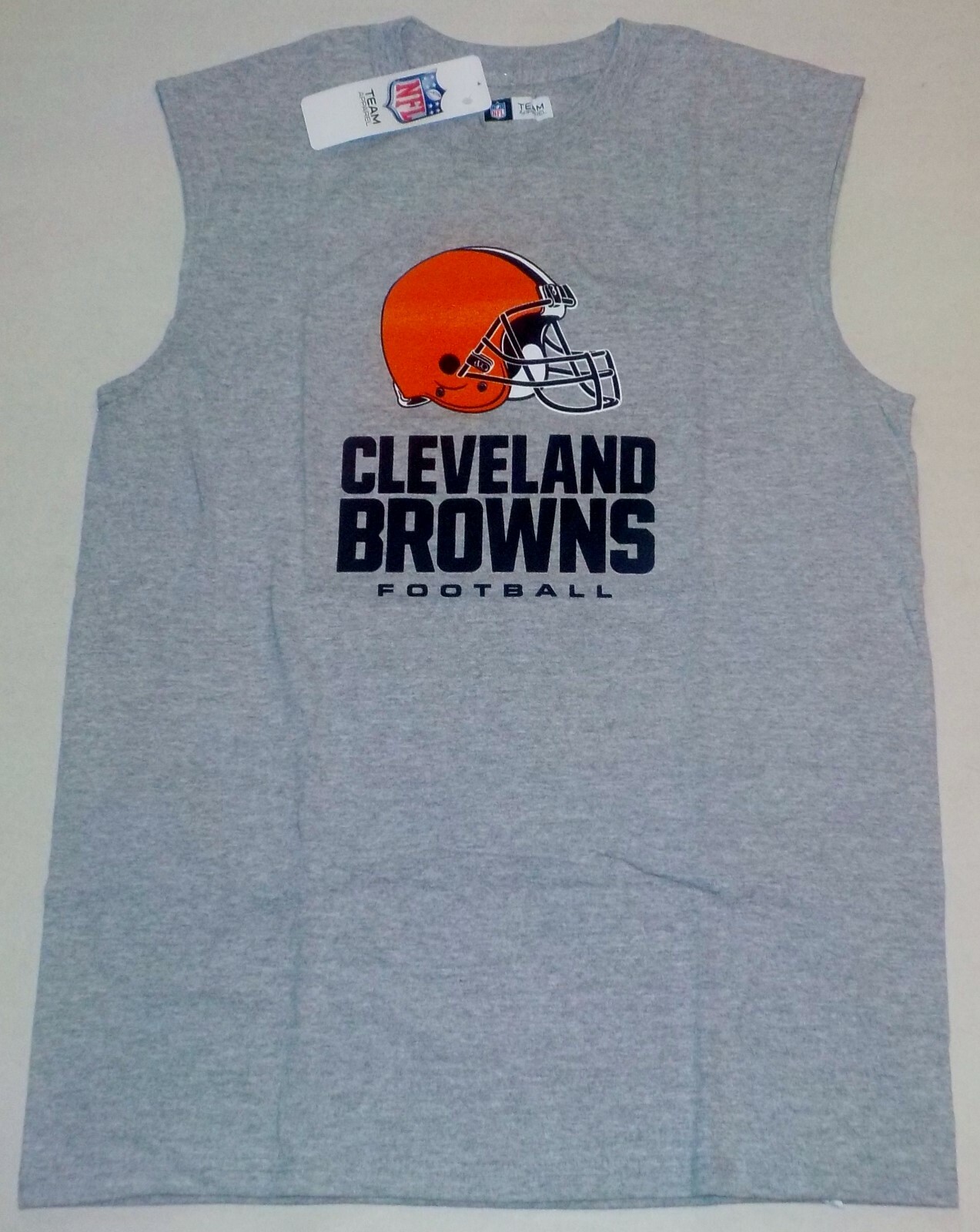 CLEVELAND BROWNS NFL TEAM APPAREL MUSCLE T SHIRT TANK TOP MEN’S M L XL 2X NWT
