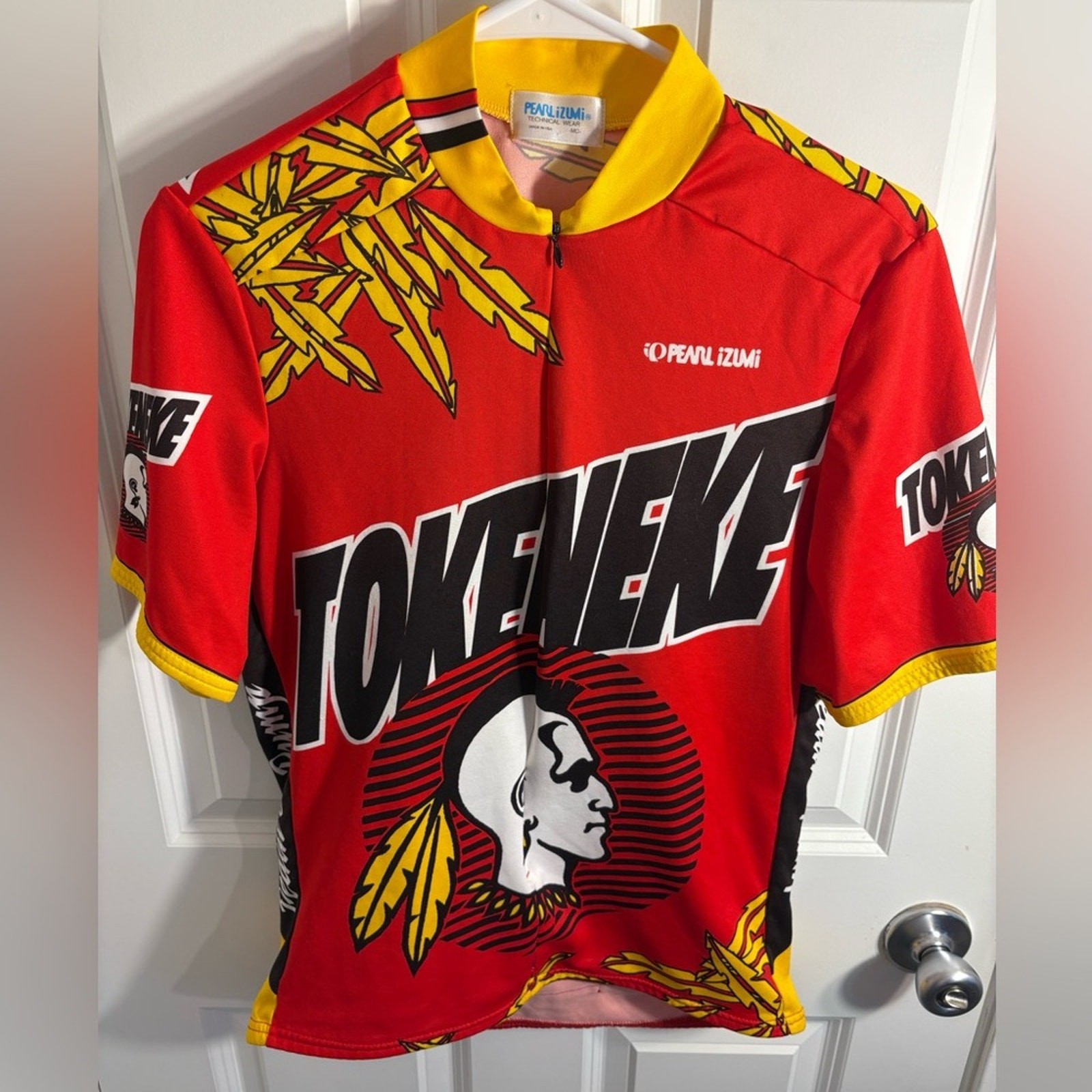 Vintage Pearl Izumi Cycling Jersey Tokeneke Road Race Men's Medium Made In USA gallery