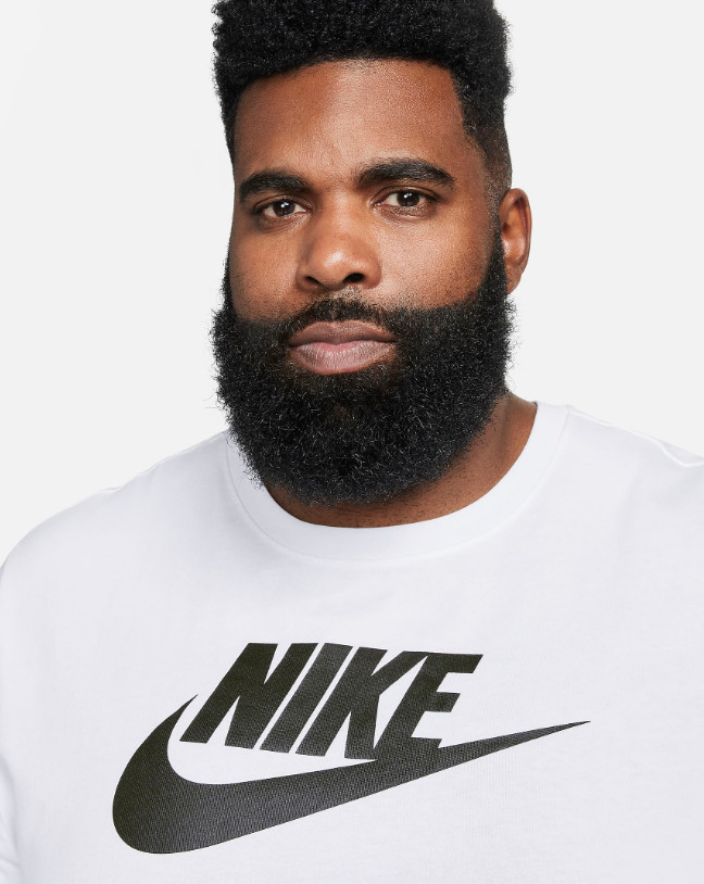 Nike Sportswear Icon Futura Logo Tee Mens Tee Shirt White Multi Size Casual Top gallery