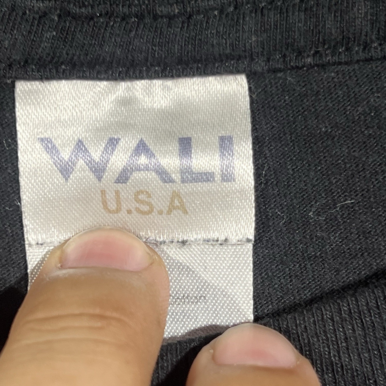 NYC Graphic T-Shirt Black Blue Logo Atomic Design Size 2XL Wali USA Cotton gallery