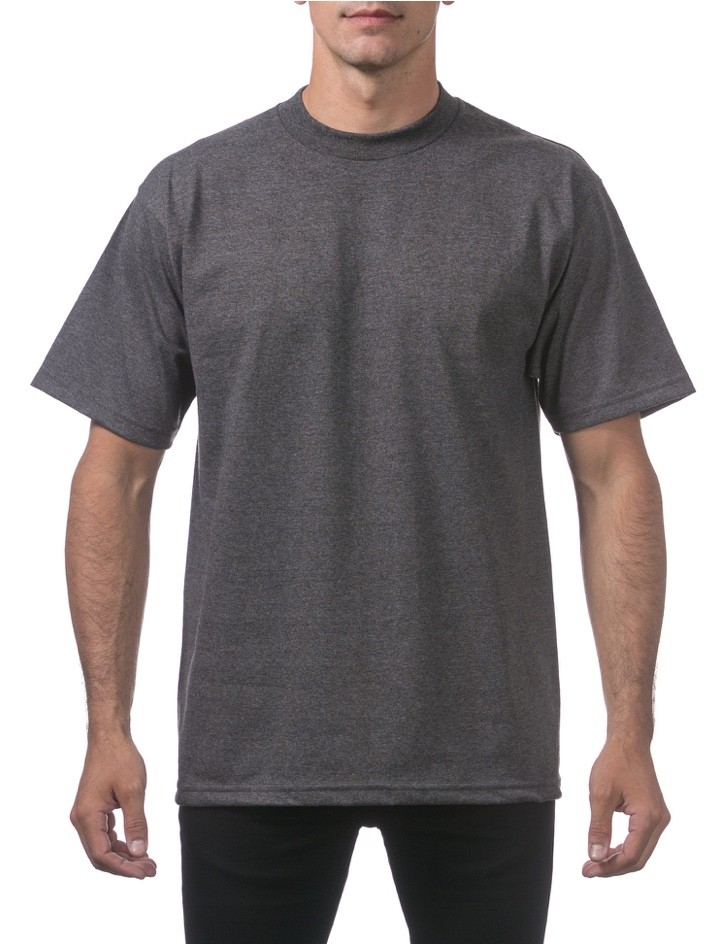 PROCLUB MENS HEAVYWEIGHT SHORT SLEEVE T SHIRTS PRO CLUB CASUAL COTTON TEE SHIRT gallery