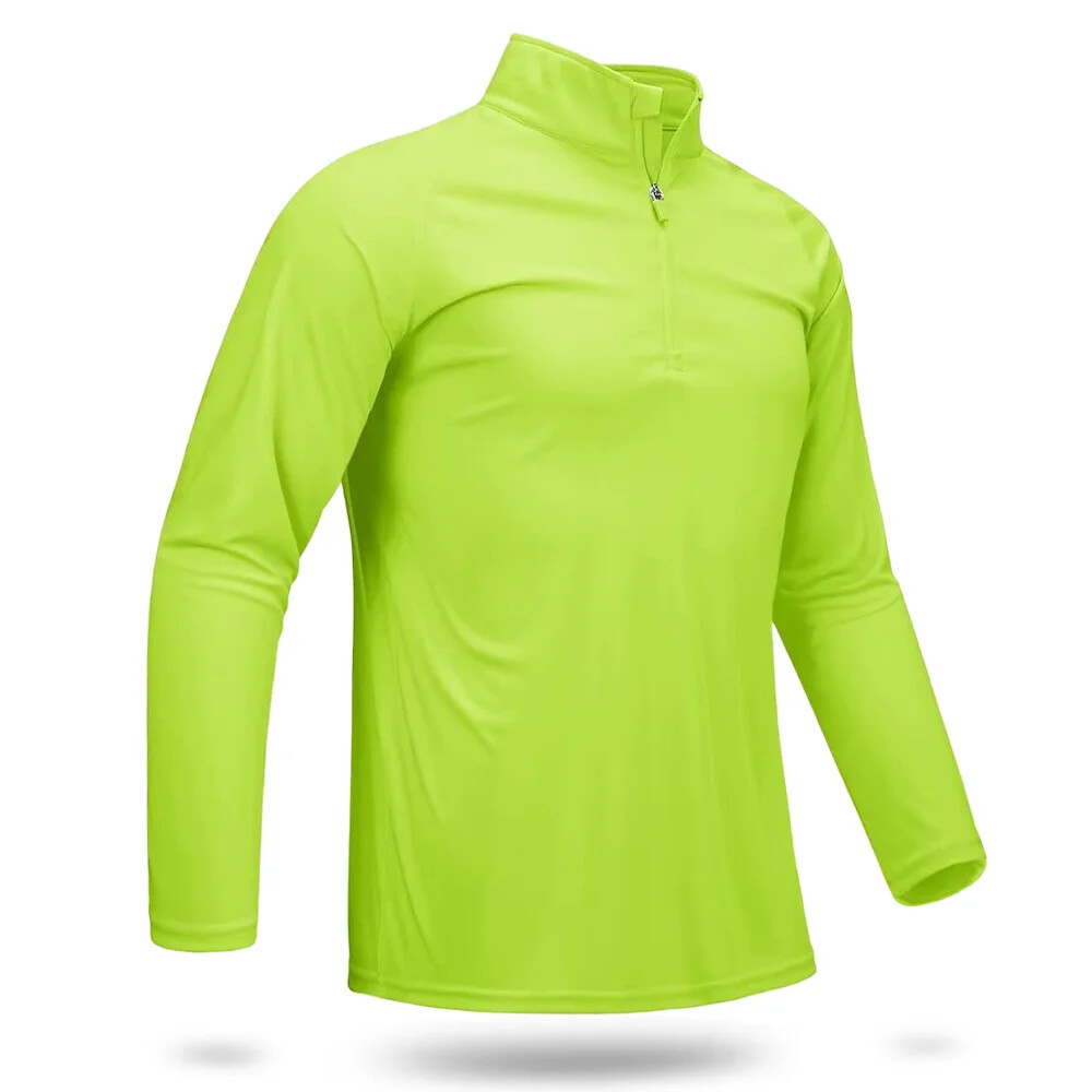 T-shirts Men’s 1/4 Long Sleeve T Shirts Fishing Hiking Tee Shirts Pullover Tops
