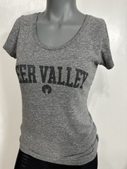 Blue 84 Heather Gray Graphic Tee DEER VALLEY PRINT Gray size Medium-FREE SHIP