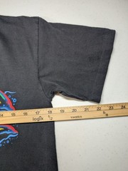 Vintage Florida Dolphins T Shirt Medium Tect Black Neon Water Single Stitch USA