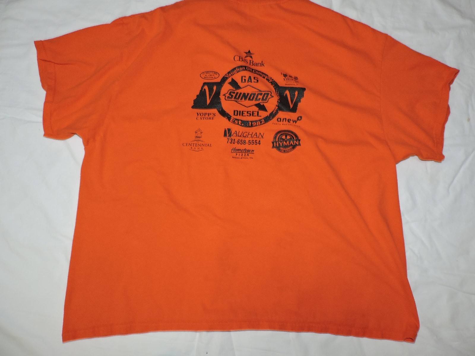 Tennessee Mens Orange and Black tshirt I Bleed Orange & Black Go Tigers SZ 3XL gallery