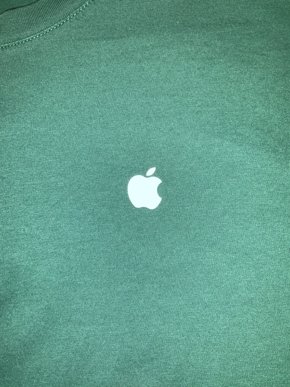 Apple Long Sleeve T-Shirt Men's Medium Green gallery