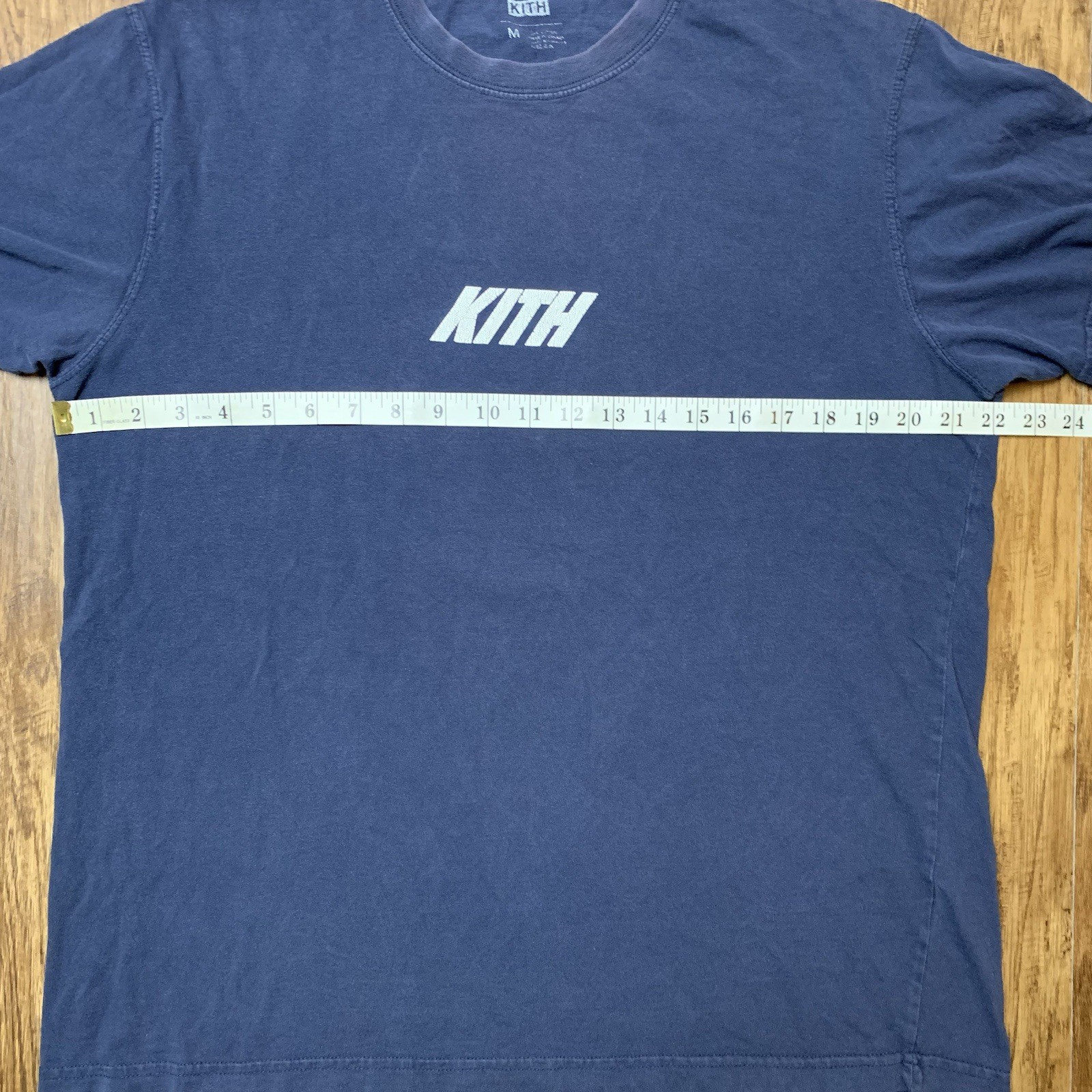 Kith T Shirt Size Medium Short Sleeve Lightweight Summer Shade Navy Blue Tee gallery
